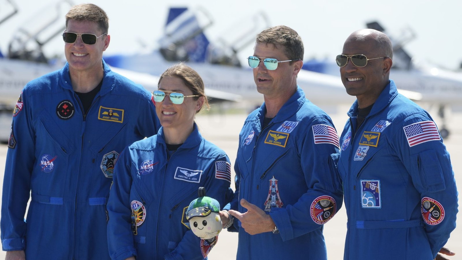 Quarantined astronauts take part in Q&A with days to go until historic moon mission